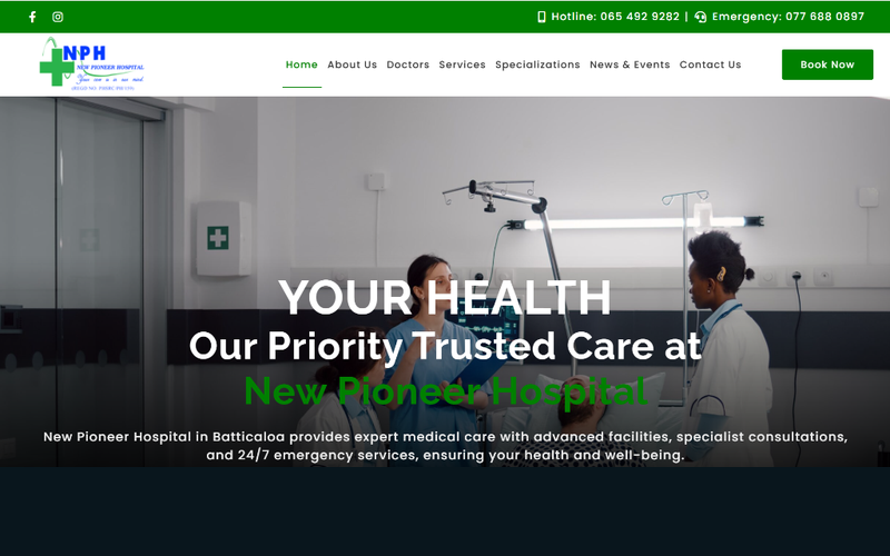 New Pioneer Hospital Healthcare Portal